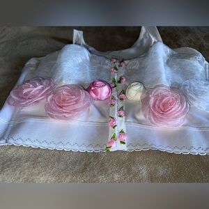 Longline Bustier Floral & Lace Bra.